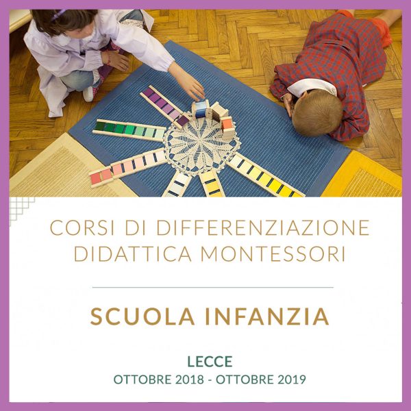 Corso di differenzazione didattica per docenti della Scuola dell'Infanzia - Lecce