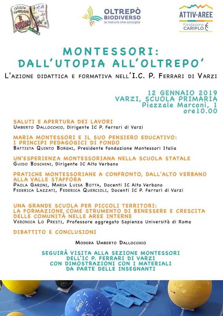 Una grande scuola per i piccoli territori: la formazione (Montessori) come strumento di benessere e crescita delle comunità nelle aree interne