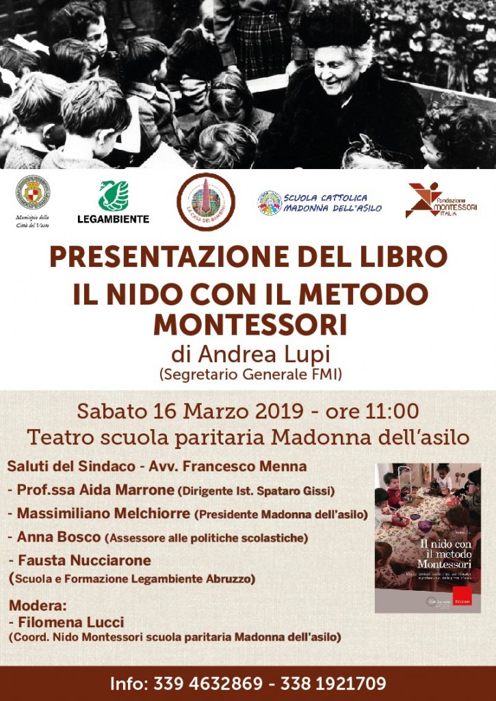 Presentazione del libro di Andrea Lupi, Segretario Generale di Fondazione Montessori Italia