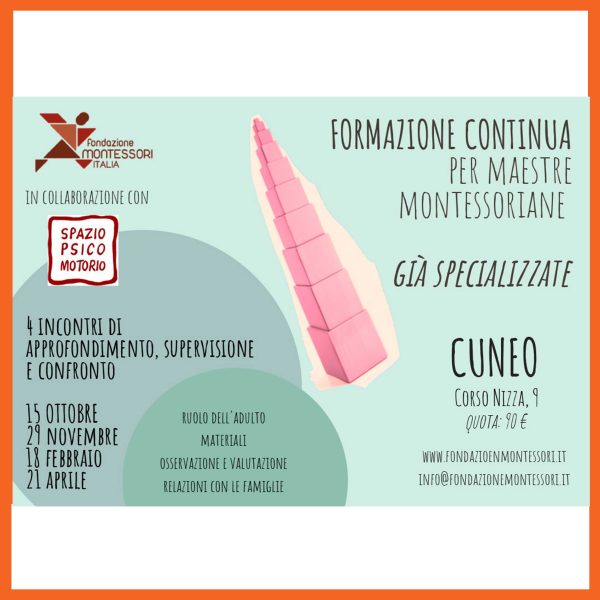 Formazione continua per maestre già specializzate  – Cuneo