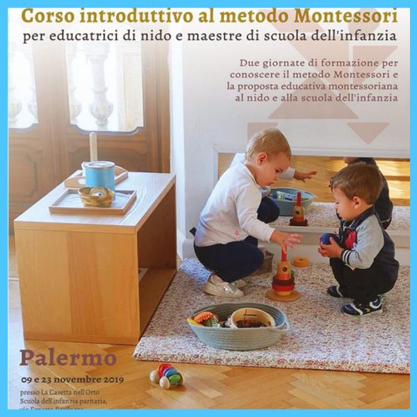 Corso introduttivo al Metodo Montessori per insegnanti di nido e di scuola dell’infanzia – Palermo