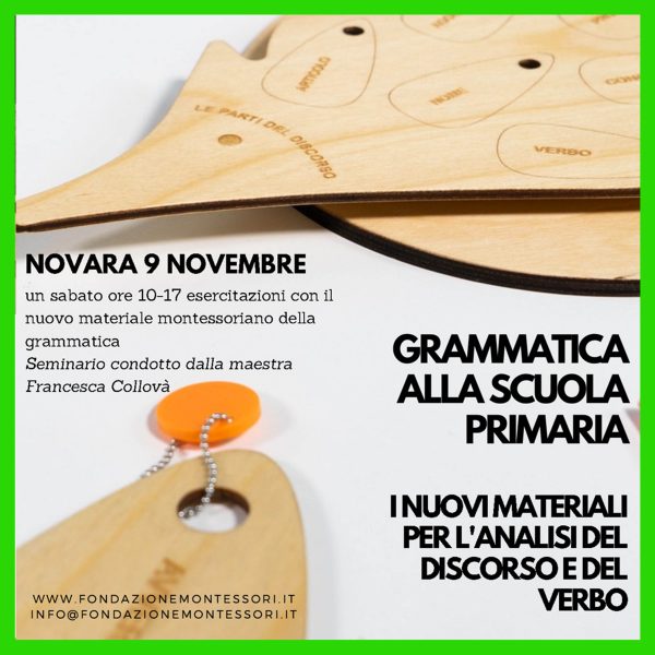 Materiali di grammatica. Seminario di approfondimento sul Metodo Montessori – Novara