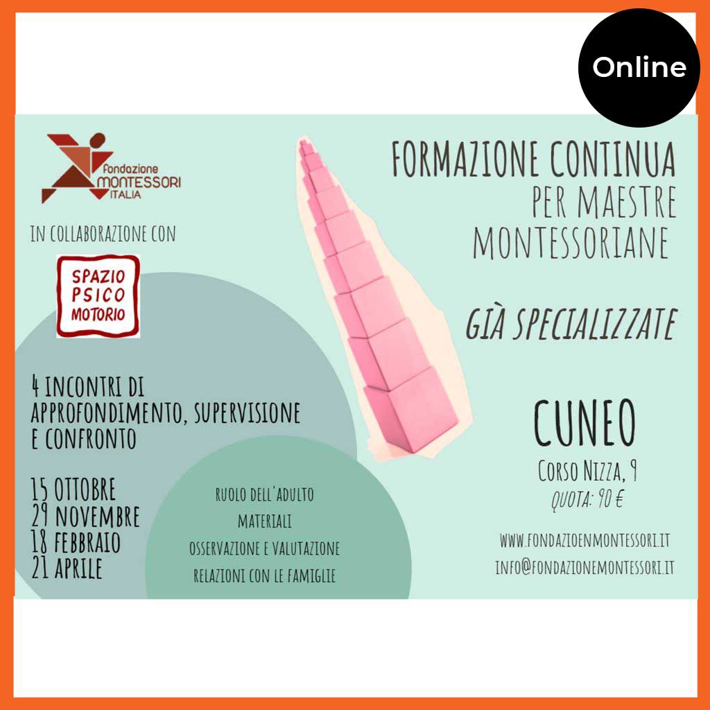 Formazione continua per maestre già specializzate – Cuneo