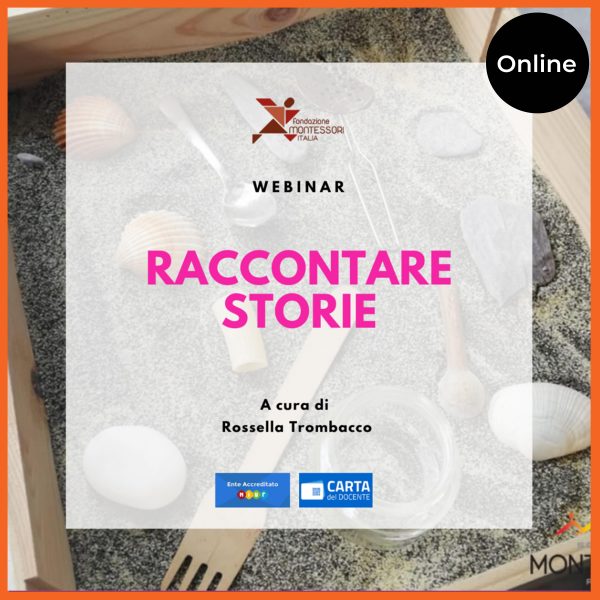 Evento online di diffusione del Metodo Montessori – Webinar "RACCONTARE STORIE"