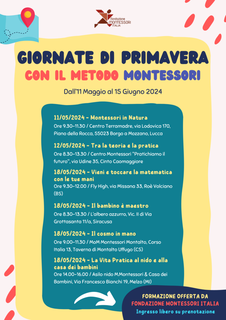 Giornate di Primavera con il Metodo Montessori